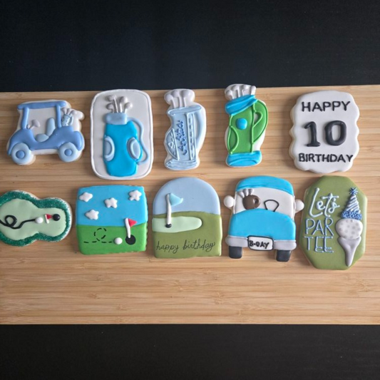 Let's Par Tee Golf Decorative Sugar Cookies